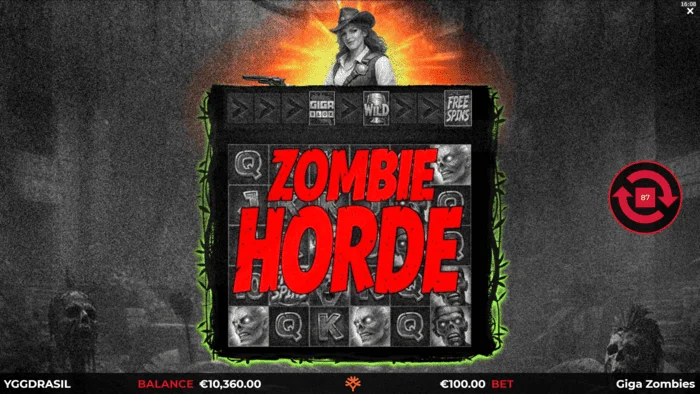 Giga Zombies - リール上のゾンビの大群